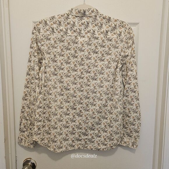 Bonpoint Edmee Blouse Floral Cream Women's Size XS - Picture 2 of 5